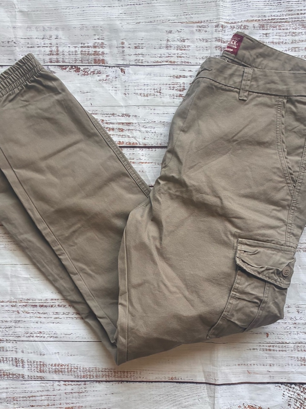Matchstick Men's Tan Cargo Pants - Sixe 38” Khaki